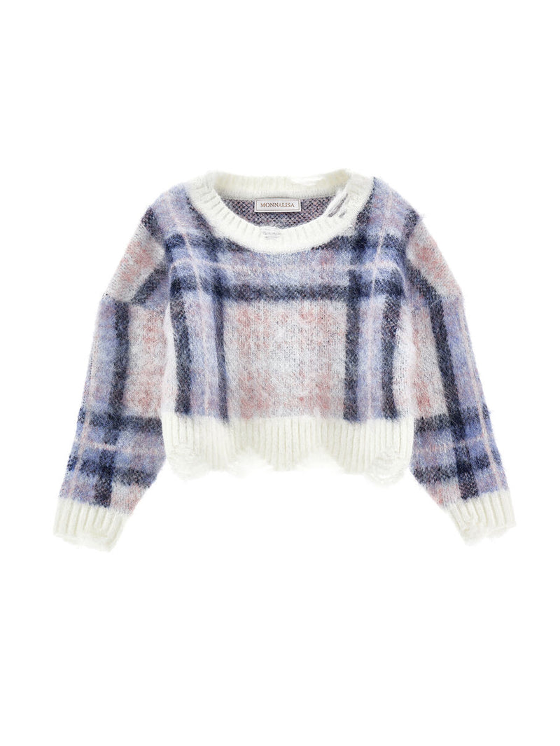 Pull tartan Maglione Blu Autunno/Inverno