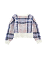 Pull tartan Maglione Blu Autunno/Inverno